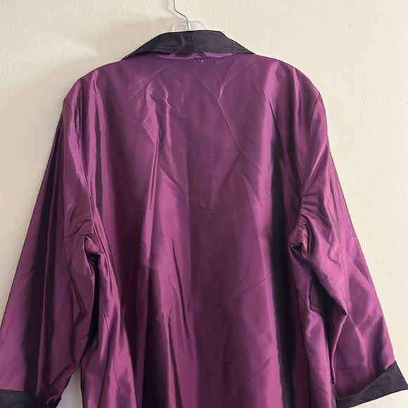 Reversible Open Front Silk Jacket Size 16 - Picture 6 of 11